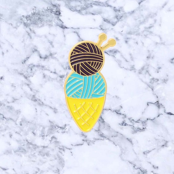 Jewelry Yarn Ball Ice Cream Cone Enamel Pin Poshmark